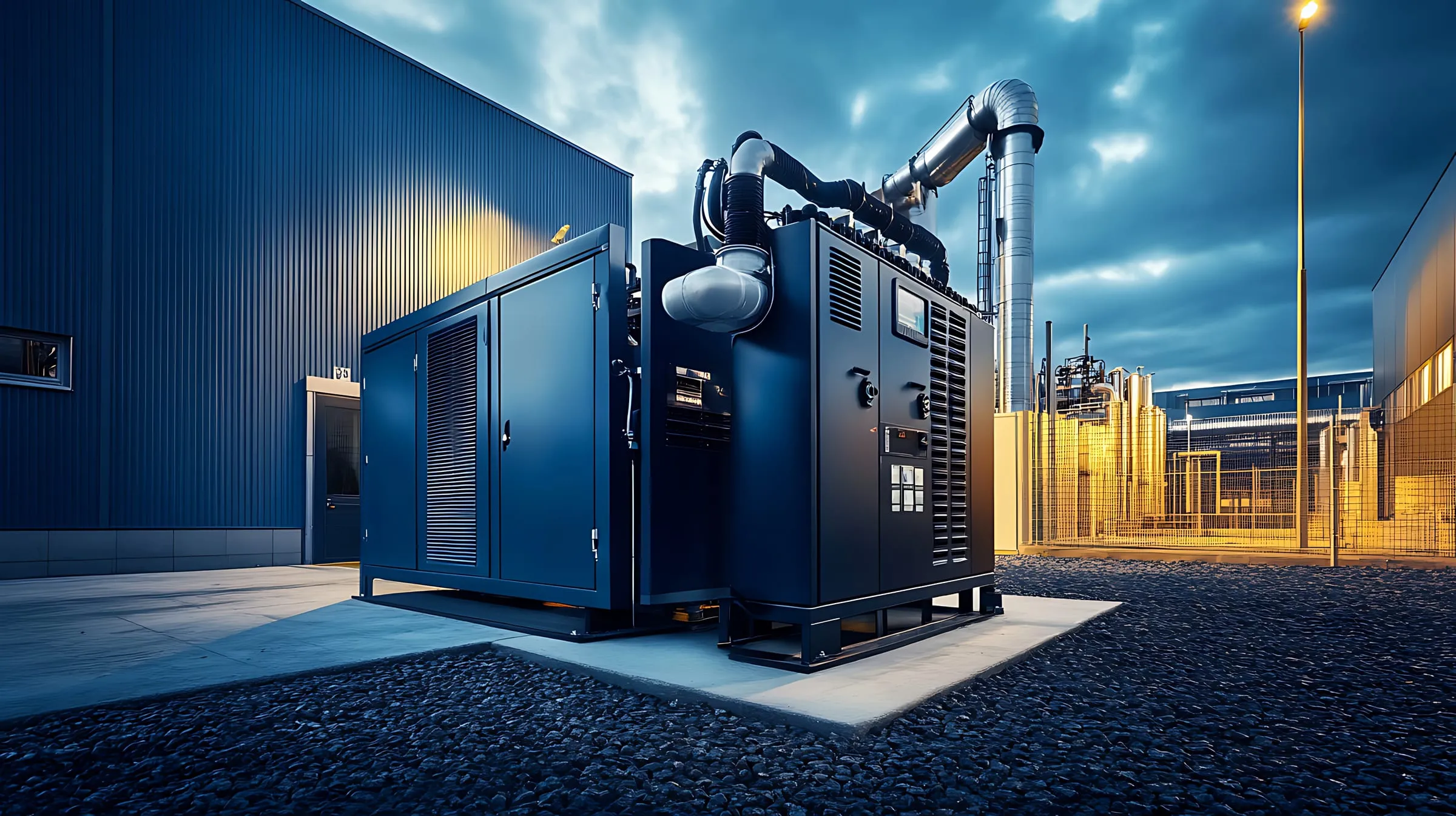 Standby generator serving a medical facility