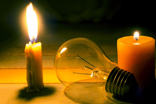 what to do during brownout national standby repair power outage candle light